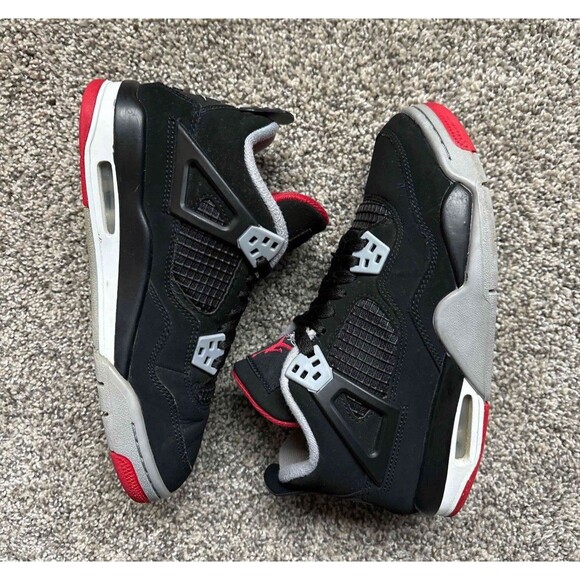 Nike Air Jordan 4 Bred 2019 Size 5 Youth (Size 6.5 Women's) - Picture 7 of 7